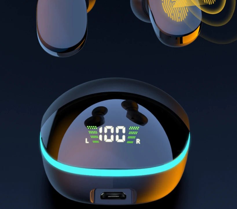 G9S Bluetooth Headset Cool Breathing Light Touch Digital Headphones by Glow Together | headphone/headsets ``