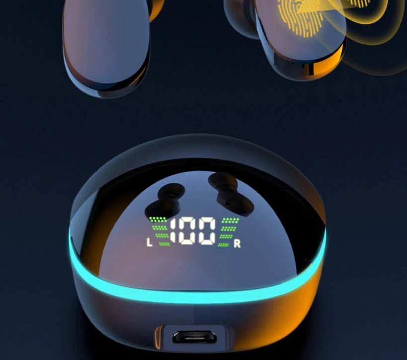 G9S Bluetooth Headset Cool Breathing Light Touch Digital Headphones by Glow Together | headphone/headsets ``