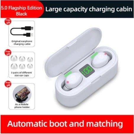 G9S Wireless Earbuds — Bluetooth Earphones with LED Charging Case by Glow Together | Earbuds ``