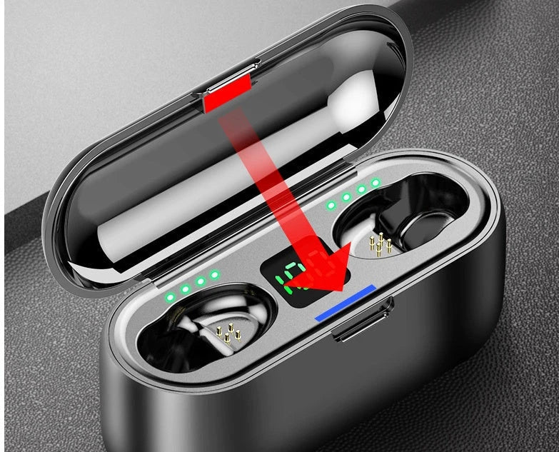 G9S Wireless Earbuds — Bluetooth Earphones with LED Charging Case by Glow Together | Earbuds ``
