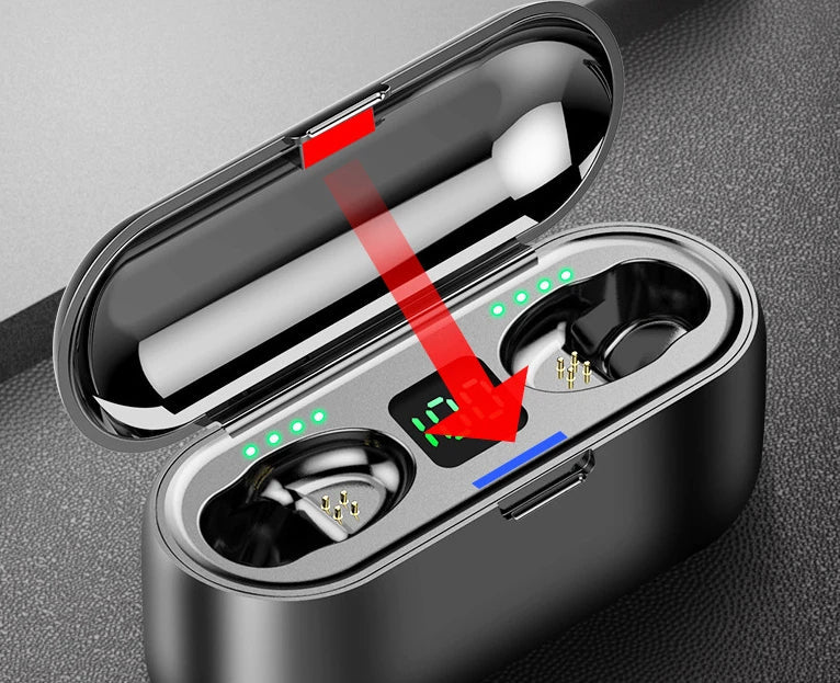 G9S Wireless Earbuds — Bluetooth Earphones with LED Charging Case by Glow Together | Earbuds ``