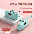 Pocket Capsule Mini Power Bank with Built-in Cable by Glow Together | Phone Accessories ``