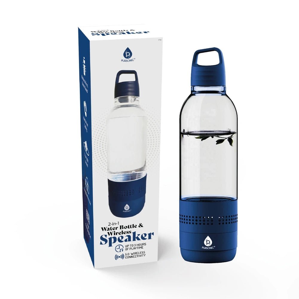 Pursonic 2-in-1 Water Bottle with Built-In Wireless Speaker by Glow Together | SPEAKER ``